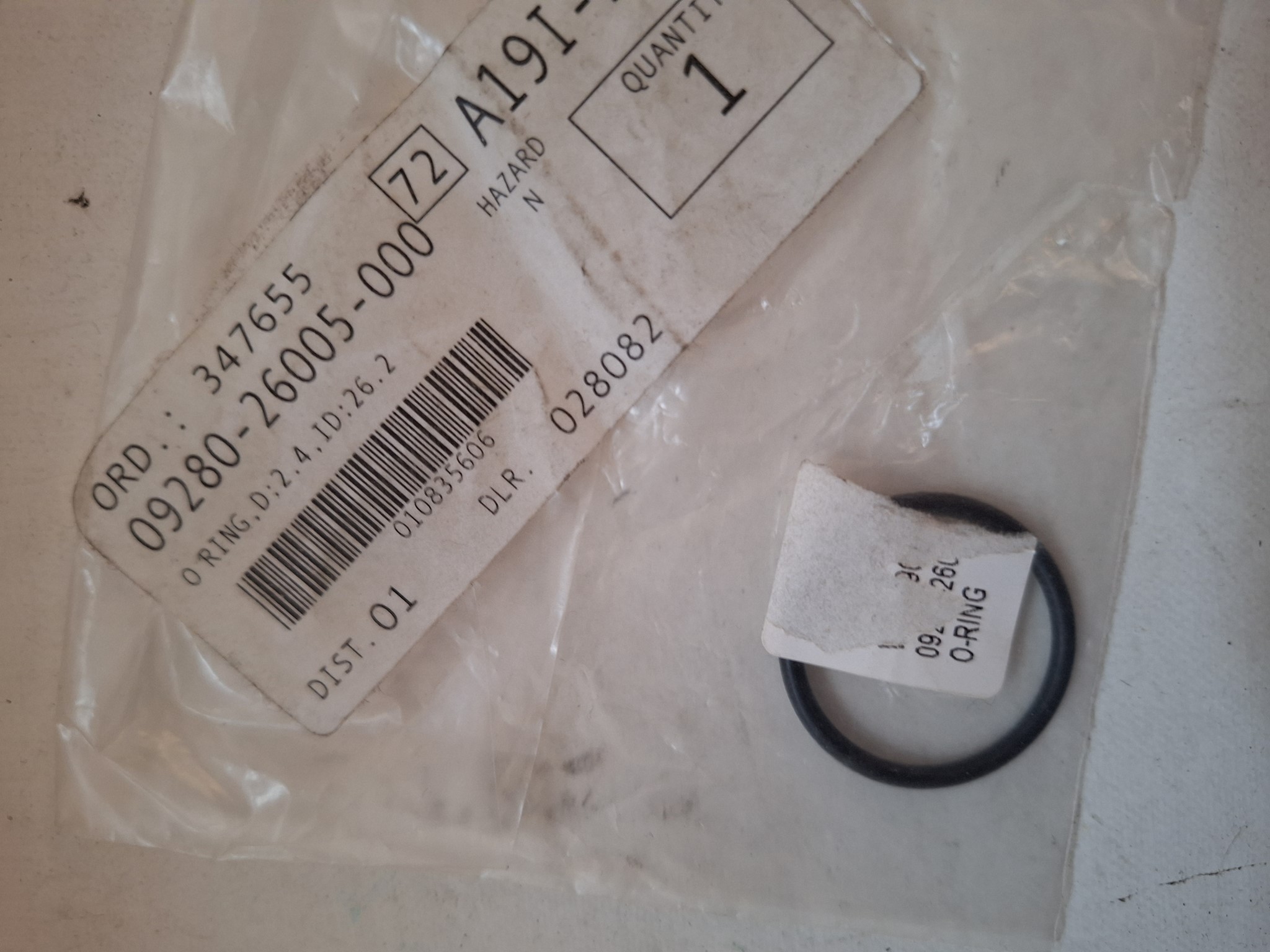 Bild von SUZUKI  ORING  09280-26005